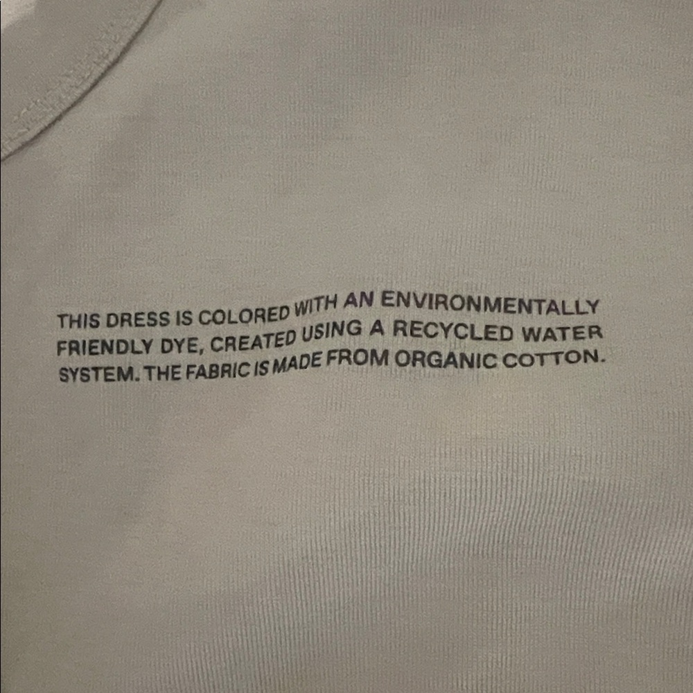 Pangaia Organic Cotton Tank maxi Dress Stone color size small - Picture 2 of 5